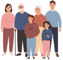 診療案内_挿絵イラスト(家族)